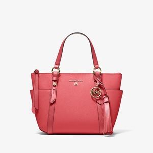 Michael Kors Small Pink Leather Sullivan Convertible Tote